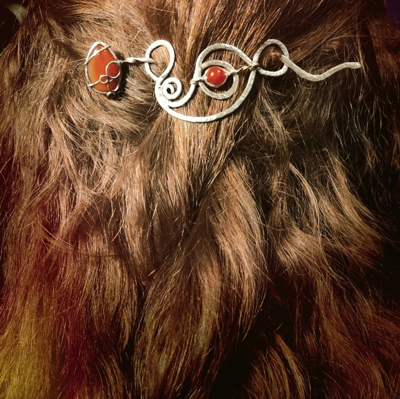 Sterling Silver Hair Pin - Picture 4 of 4